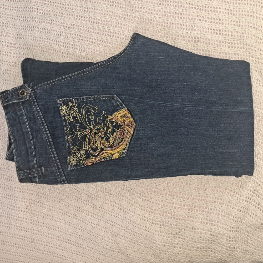 South pole Junior womens sz 13 denim bootcut blue jeans